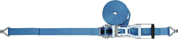 TECWERK Zurrgurt DIN EN 12195-2 Länge 8m Breite 50mm mit Ratsche + Spitzhaken LC U 4000daN